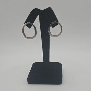 Silpada  Minimalist Textured Sterling Silver Post Earrings